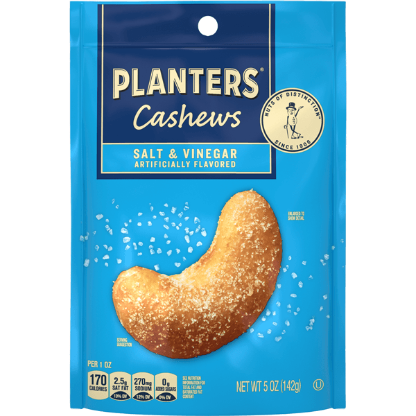 Planters Salt & Vinegar Flavored Cashews
