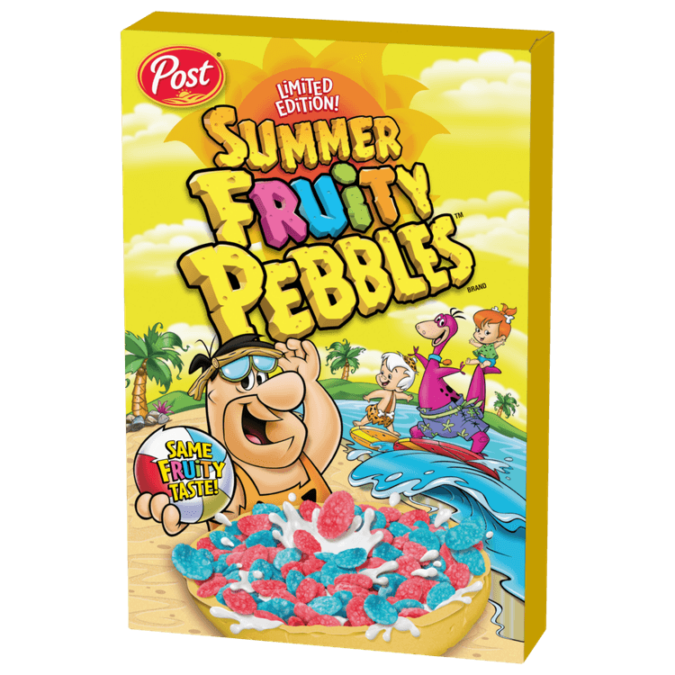 Post Limited Edition Summer Fruity Pebbles Sweetened Rice Cereal