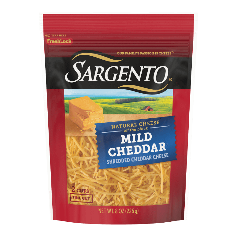 Sargento Off The Block Fine Cut Mild Cheddar Shredded Cheese