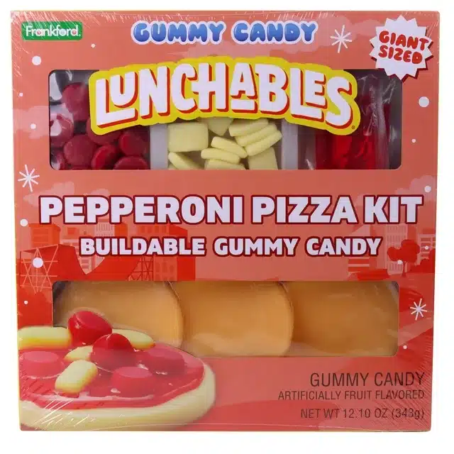 Kraft Gummy Candy Lunchables Pepperoni Pizza Kit