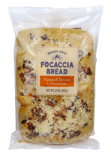 Trader Joe'S Focaccia Bread With Roasted Tomato & Parmesan