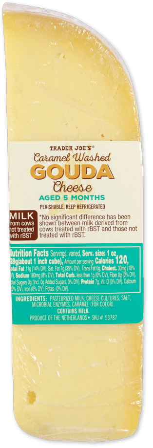 Trader Joe'S Caramel Washed Gouda Cheese