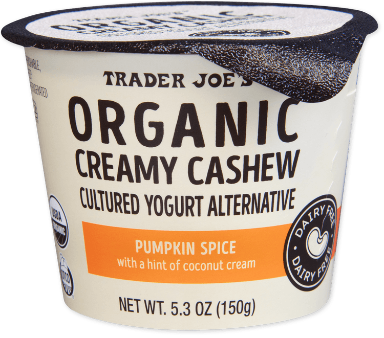 Trader Joe'S Organic Pumpkin Spice Creamy Cashew Yogurt Alternative