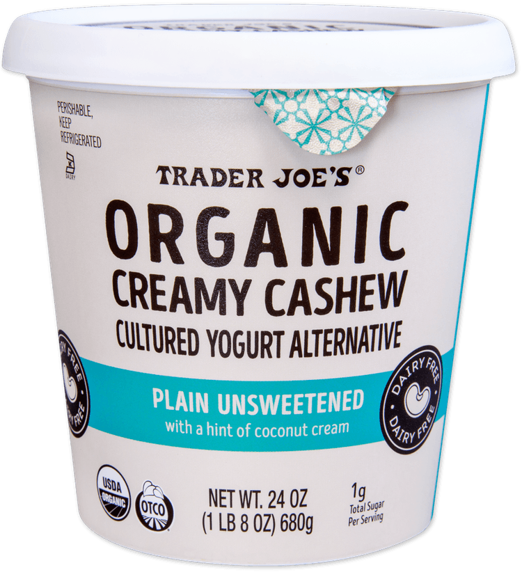 Trader Joe'S Organic Creamy Cashew Cultured Yogurt Alternative, Plain Unsweetened
