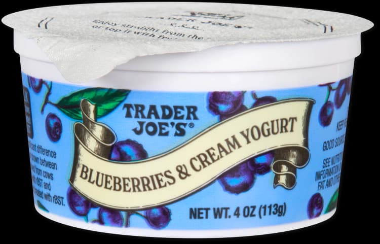 Trader Joe'S Blueberries & Cream Yogurt