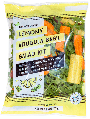 Trader Joe'S Lemony Arugula Basil Salad Kit