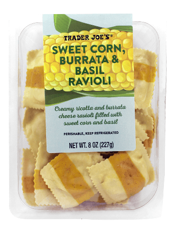 Trader Joe'S Sweet Corn, Burrata & Basil Ravioli
