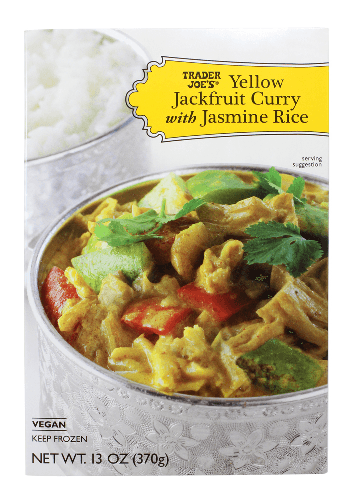 Trader Joe'S Yellow Jackfruit Curry With Jasmine Rice