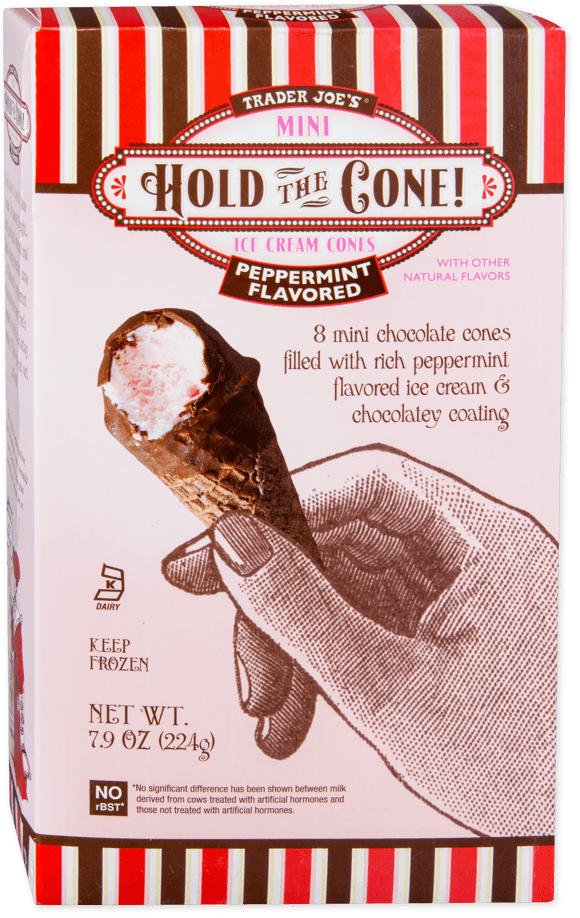 Trader Joe'S Mini Hold The Cone Peppermint Flavor