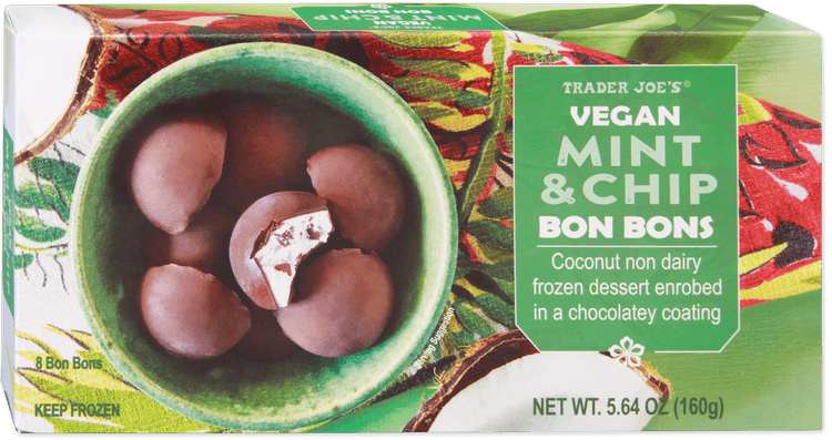Trader Joe'S Vegan Mint & Chip Bon Bons