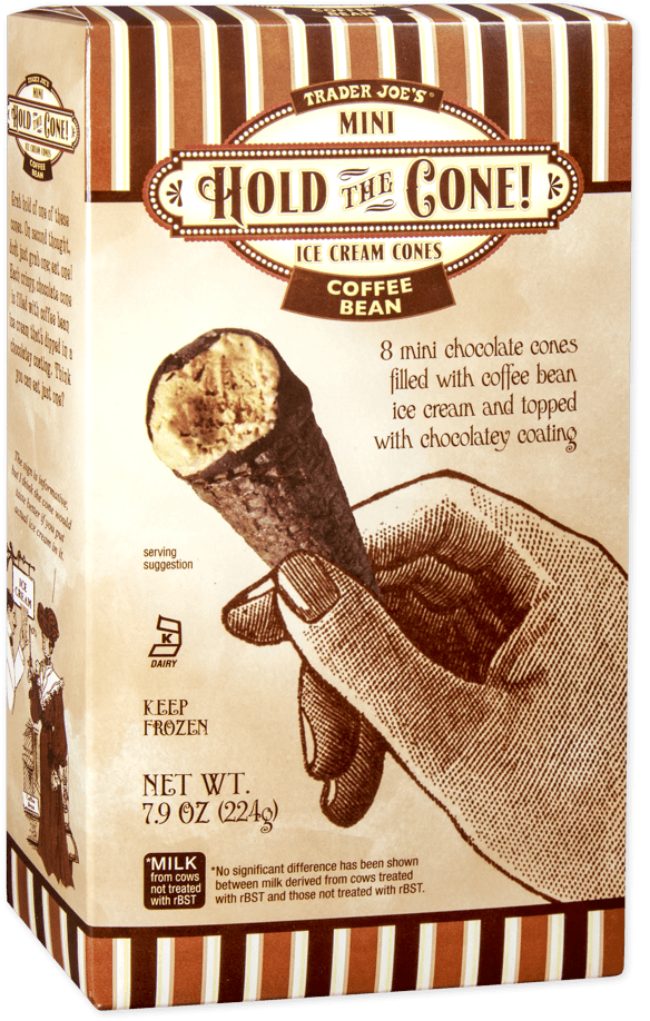 Trader Joe'S Coffee Bean Hold The Cone! Mini Ice Cream Cones
