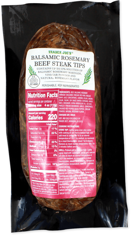 Trader Joe'S Balsamic Rosemary Beef Steak Tips
