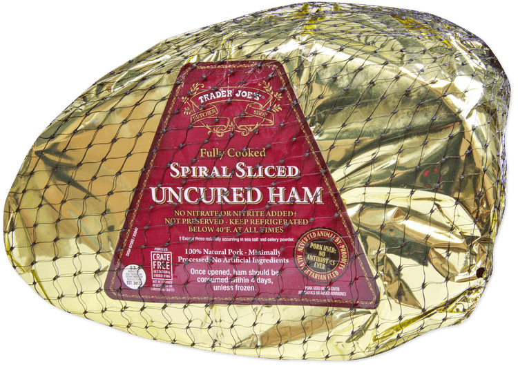 Trader Joe'S Spiral Sliced Uncured Ham, Half