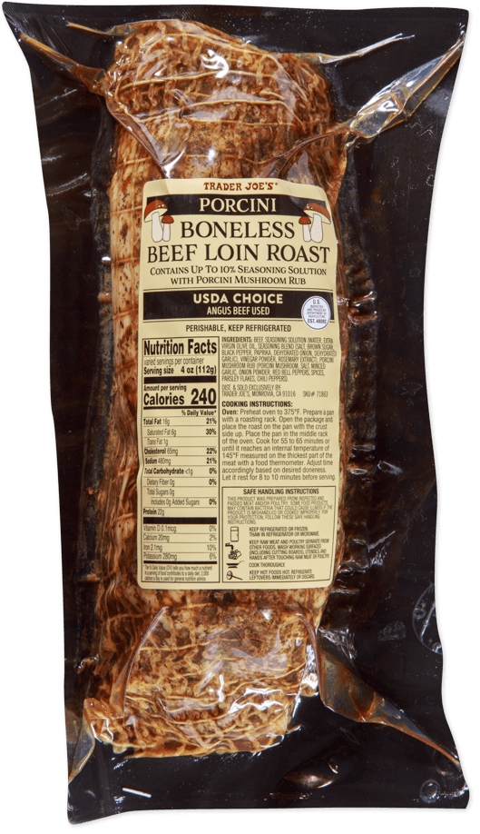 Trader Joe'S Porcini Boneless Beef Loin Roast