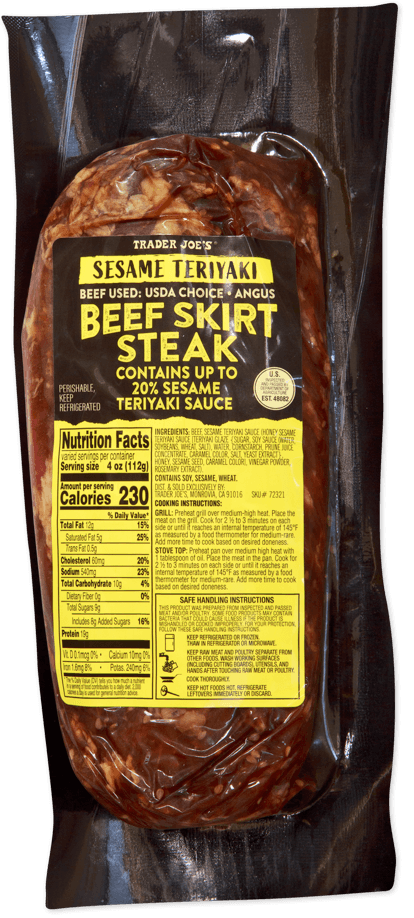 Trader Joe'S Sesame Teriyaki Beef Skirt Steak