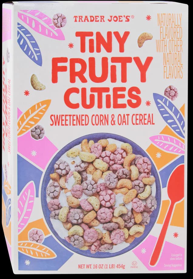 Trader Joe'S Tiny Fruity Cuties Sweetened Corn & Oat Cereal