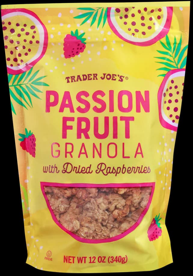Trader Joe'S Passion Fruit Granola With Dried Raspberries