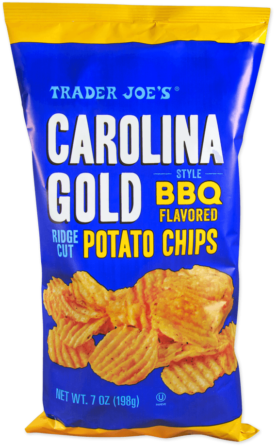 Trader Joe'S Carolina Gold Ridge Cut Potato Chips Bbq Flavored