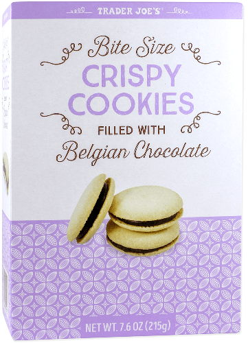 Trader Joe'S Bite Size Crispy Cookies Filled With Belgian Chocolate