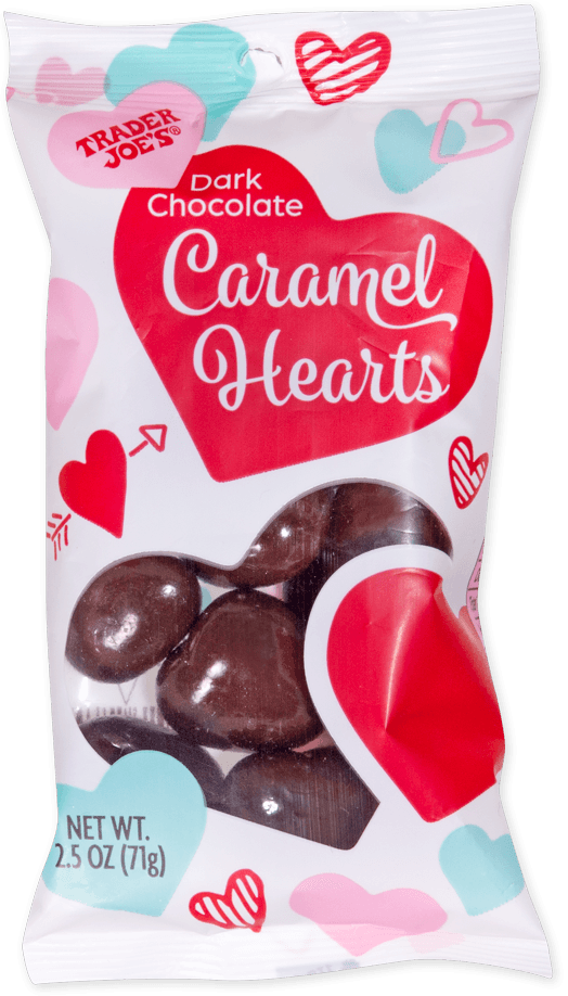 Trader Joe'S Dark Chocolate Caramel Hearts