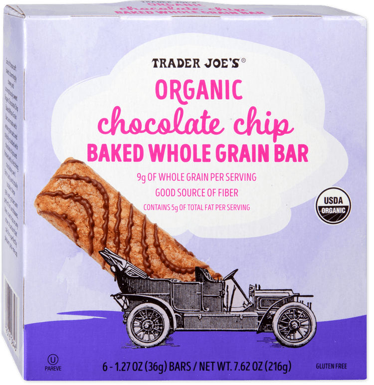 Trader Joe'S Organic Chocolate Chip Baked Whole Grain Bar
