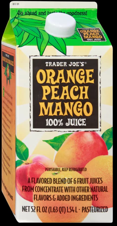 Trader Joe'S Orange Peach Mango 100% Juice
