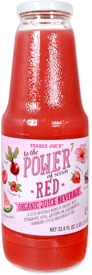 Trader Joe'S To The Power Of Seven Red Organic Juice Beverage