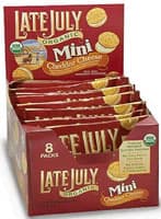 Late July Snacks Organic Mini Cheddar Cheese Crackers