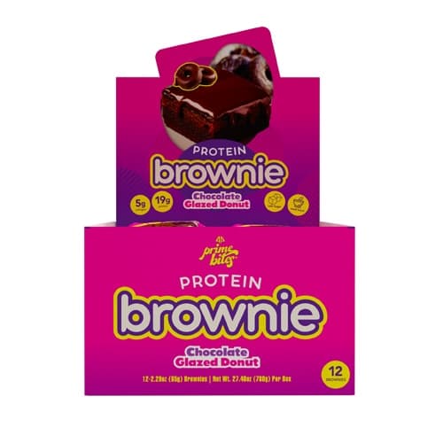 Alpha Prime Bites Protein Brownies Chocolate Glazed Donut