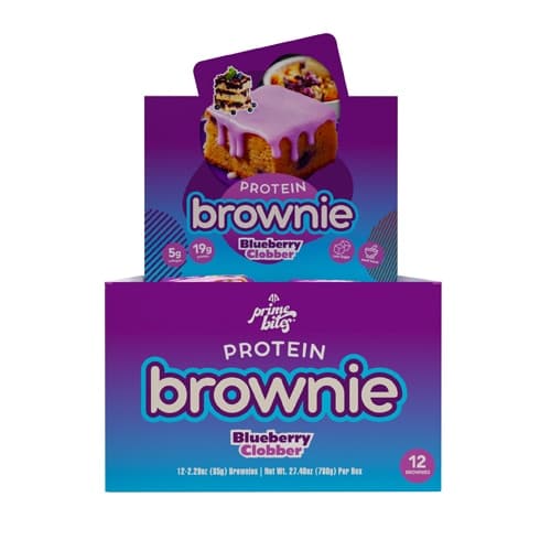 Alpha Prime Bites Protein Brownies Glazed Blueberry Cobbler