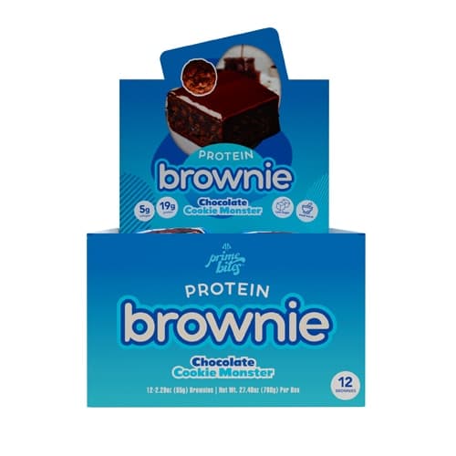 Alpha Prime Bites Protein Brownies Glazed Chocolate Cookie Monster