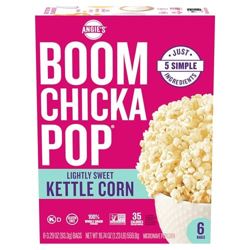 Is it Low FODMAP? Angie's Boomchickapop Lightly Sweet Kettle Corn Microwave Popcorn, (6). Bags