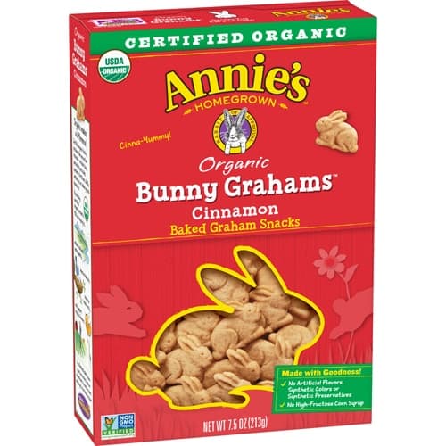 Annie'S Homegrown Organic Bunny Grahams Cinnamon
