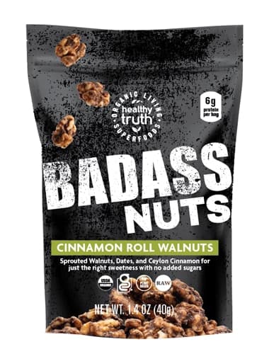Badass Nuts Cinnamon Roll Walnuts