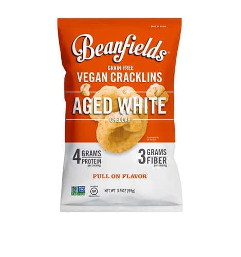 Beanfields Vegan Cracklins Aged White Cheddar