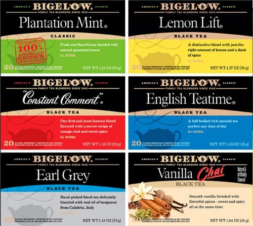 Bigelow Tea Black Tea 6 Flavor Variety