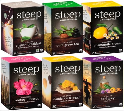 Bigelow Tea Organic Steep Teas Variety