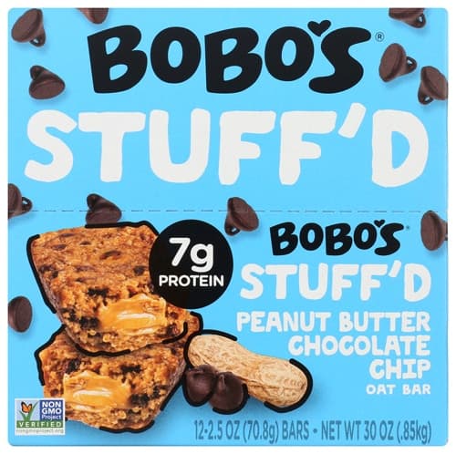 Bobo'S Gluten Free Stuff'D Oat Bar Peanut Butter Chocolate Chip