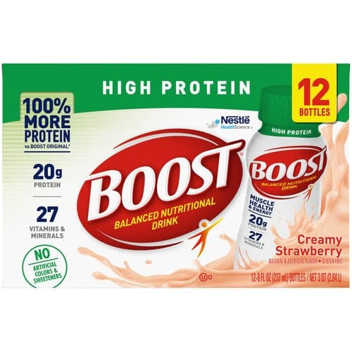 Nestle Boost Creamy Strawberry Nutritional Drink