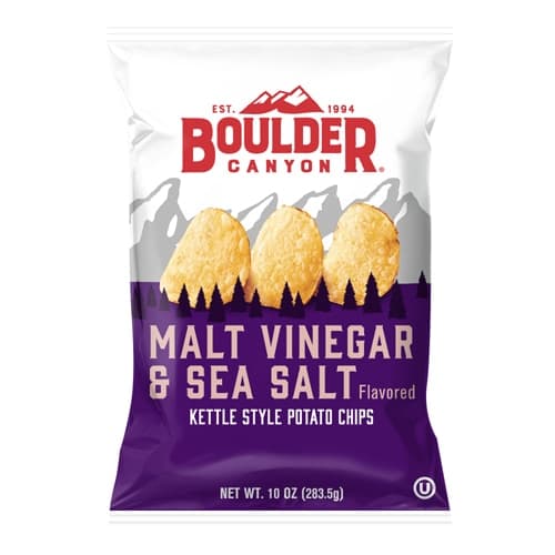 Boulder Canyon Kettle Style Potato Chips Malt Vinegar & Sea Salt
