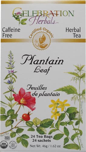 Celebration Herbals Organic Plantain Leaf Tea Caffeine Free