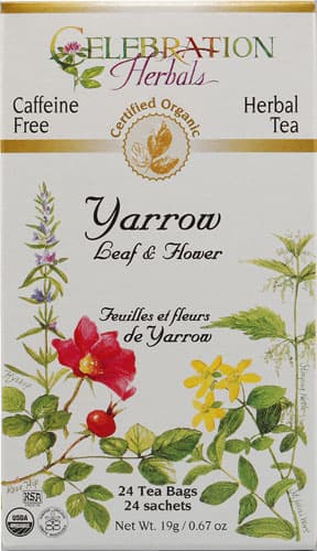 Celebration Herbals Organic Yarrow Leaf And Flower Tea Caffeine Free