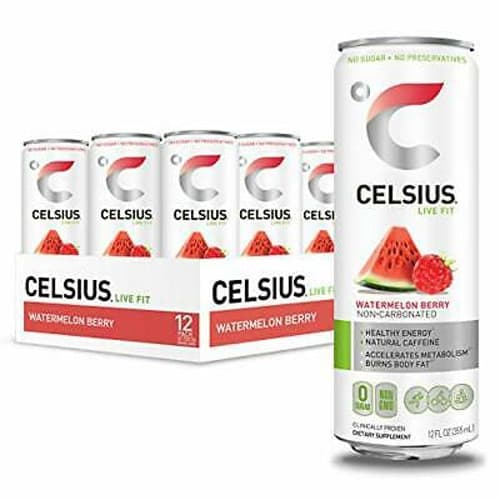 Celsius Energy Drink With Stevia Non-Carbonated Watermelon Berry