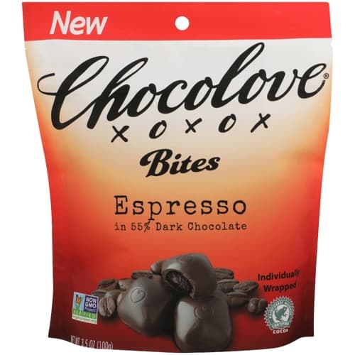 Chocolove Bites Espresso In 55% Dark Chocolate