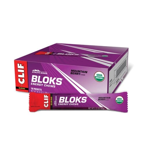 Clif Bar Organic Bloks Energy Chews Mountain Berry