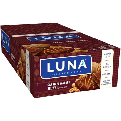 Clif Luna Whole Nutrition Bar Caramel Walnut Brownie