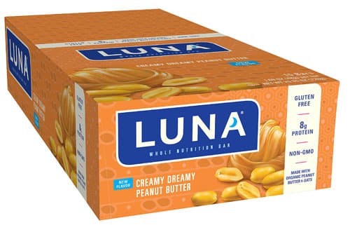 Clif Luna Whole Nutrition Bar Creamy Dreamy Peanut Butter