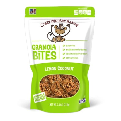 Crazy Monkey Baking Granola Cookie Clusters Lemon Coconut