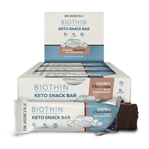 Dr. Mercola Biothin Double Chocolate Bars- 12 Bars
Sku #: 813006018135
Shipping Weight:
Servings: