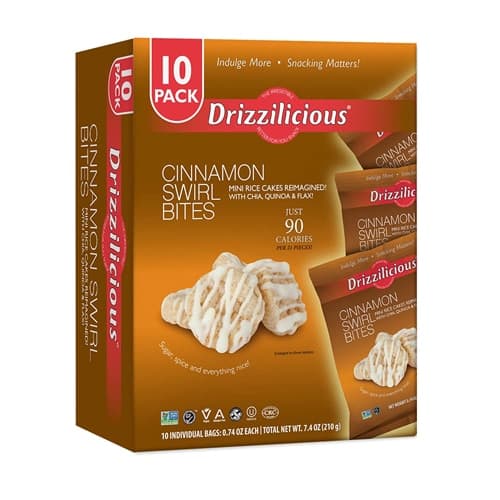 Drizzilicious Rice Crisp Mini Cinnamon Swirl